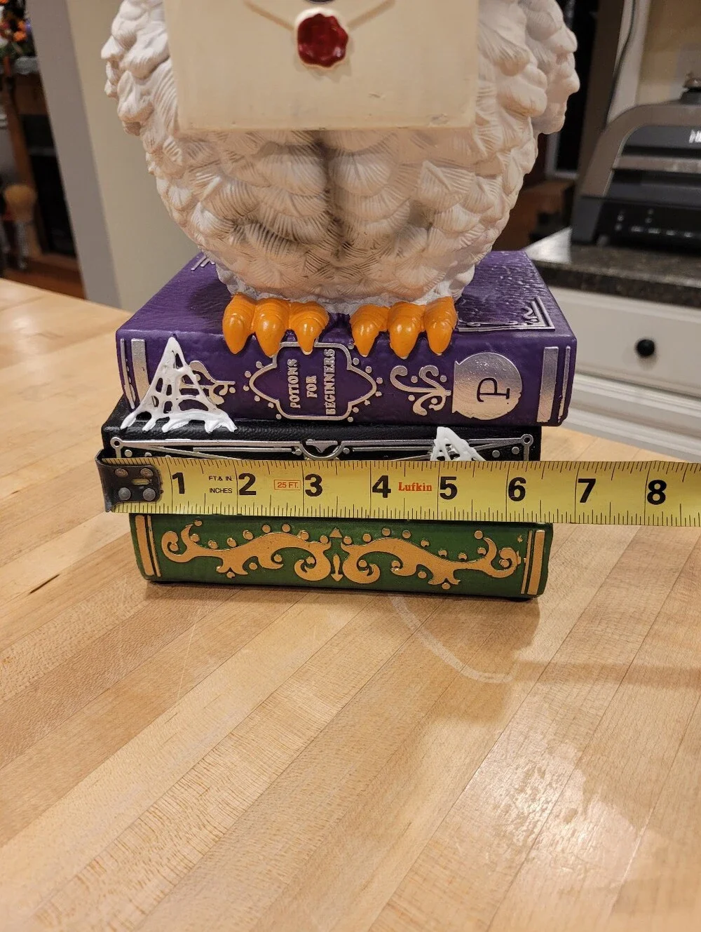 NEW Warner Brothers Harry Potter Hedwig Owl Perched On Books
